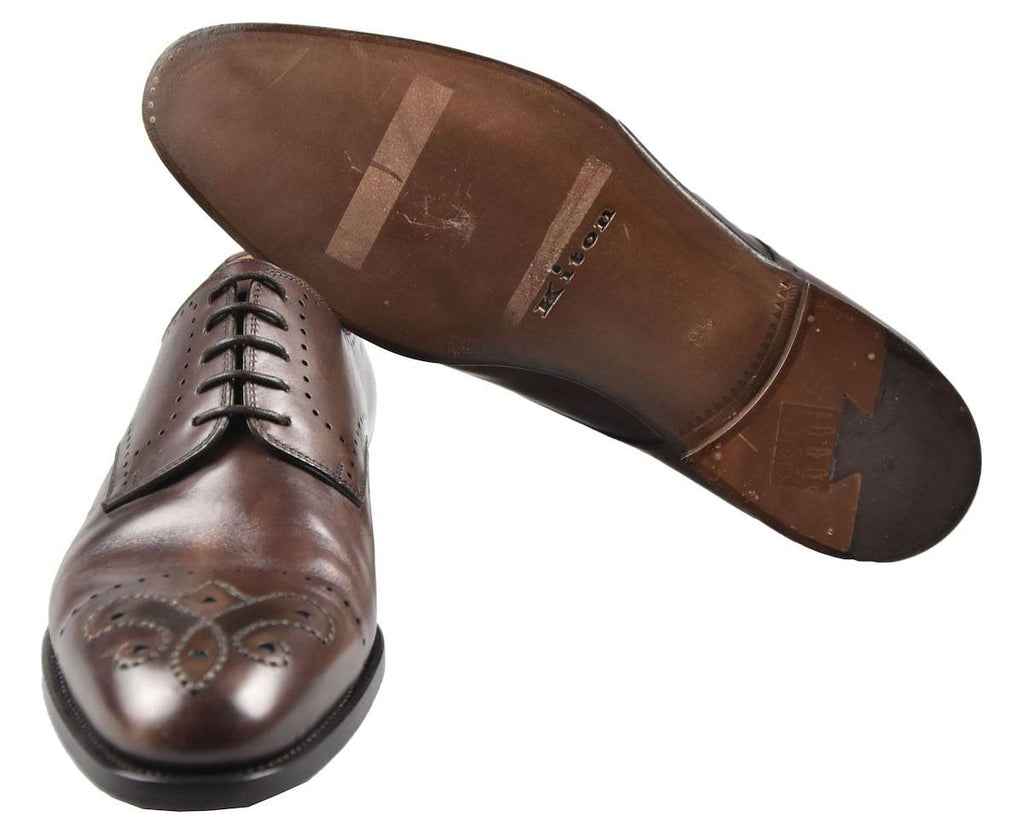 KITON Brown Leather Shoes