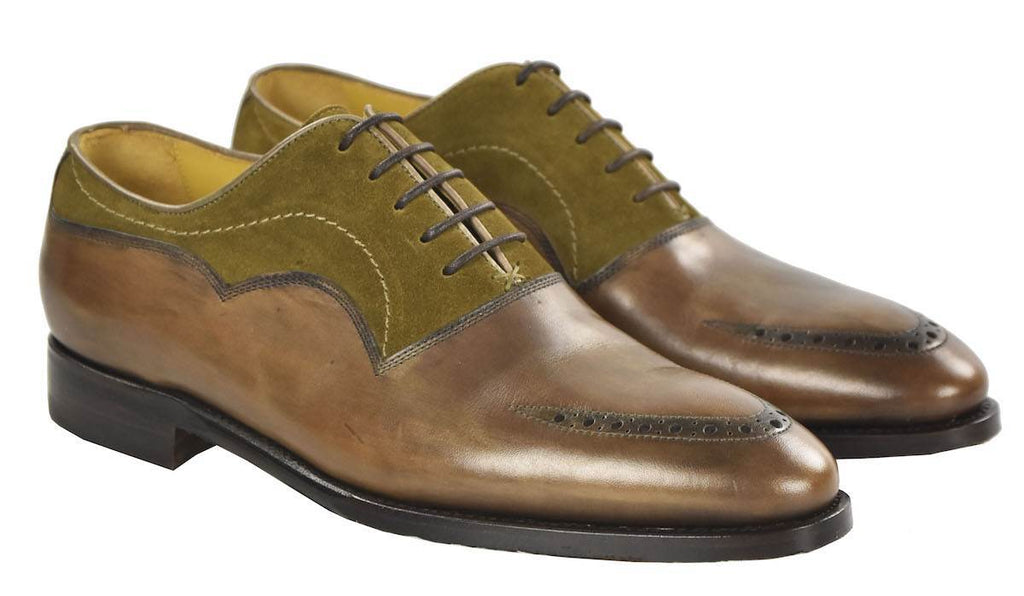 Kiton KITON Green Leather Dress Shoes Green 000
