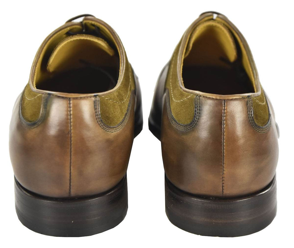 KITON Green Leather Dress Shoes
