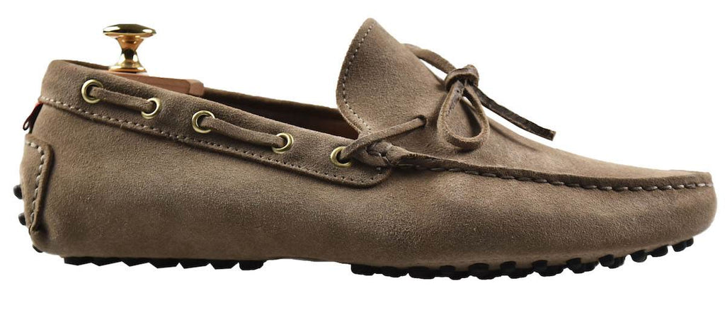 KITON Brown Leather Suede Shoes