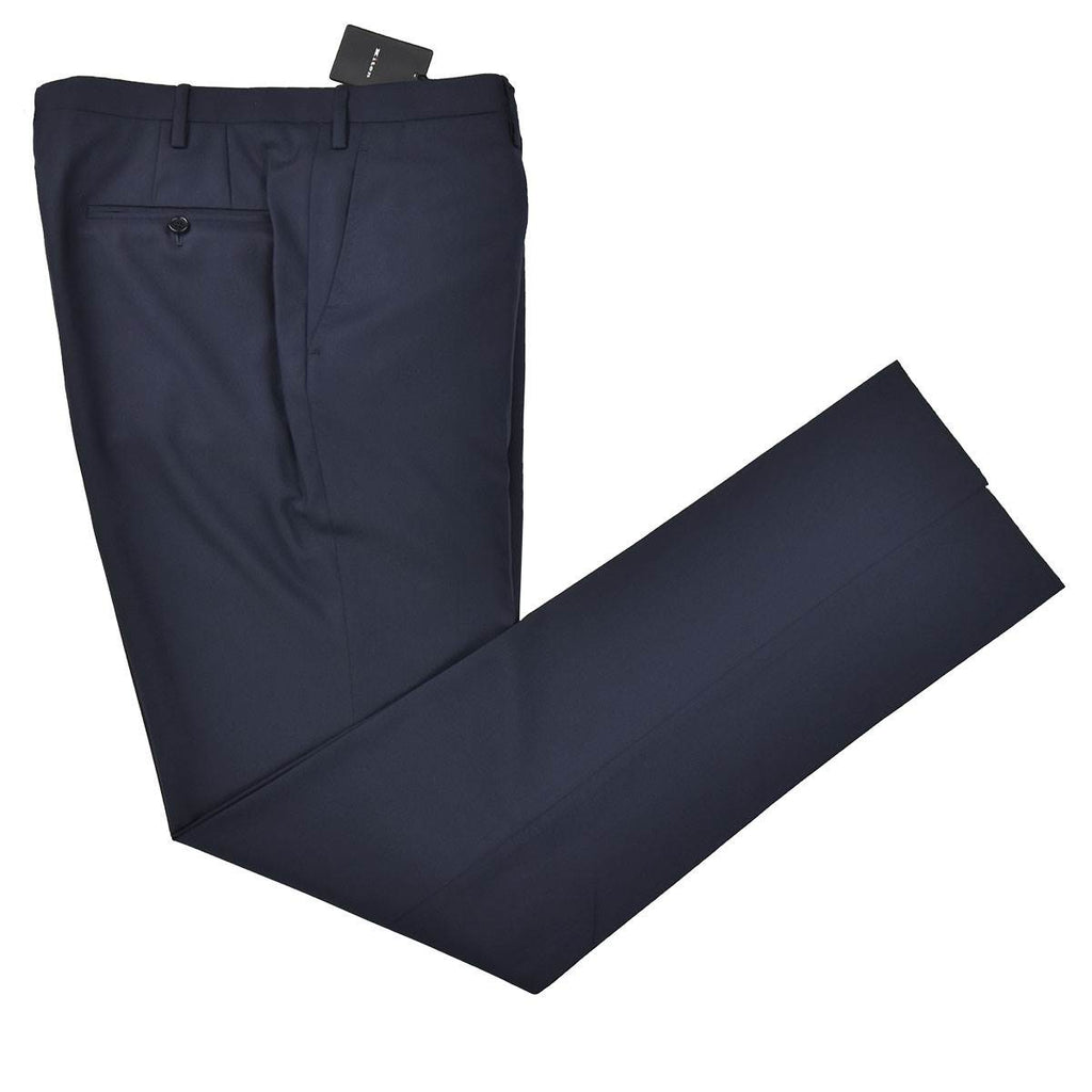 KITON Blue Wool Dress Pants