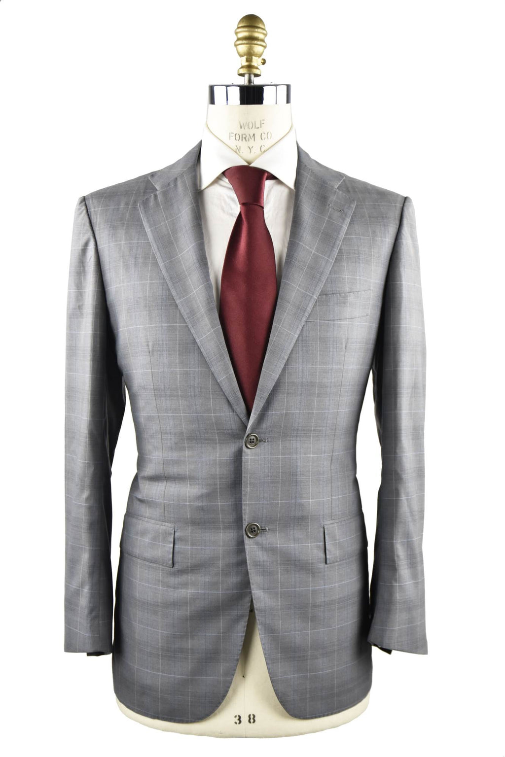 KITON Grey Wool 14 Micron Suit