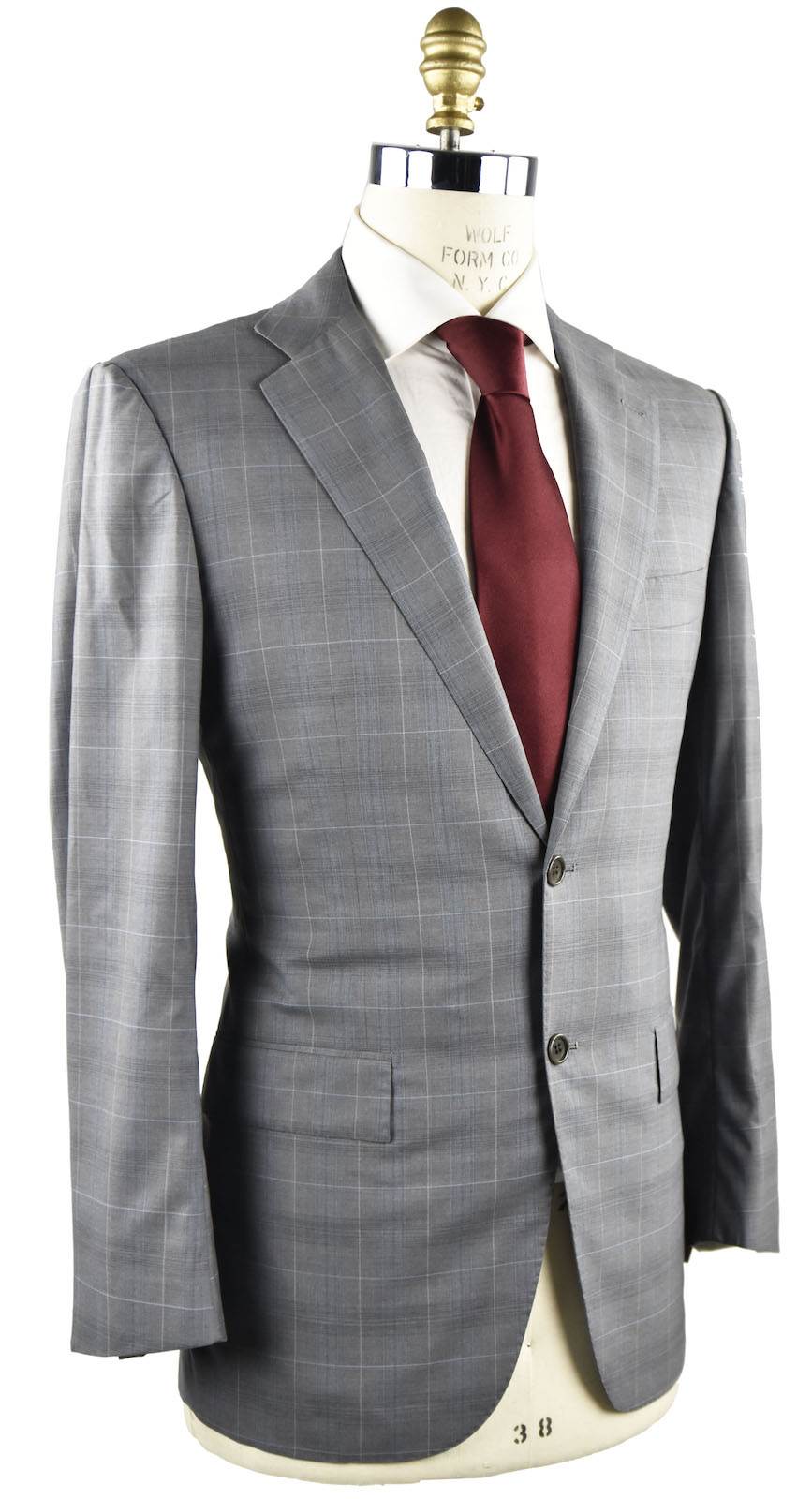 Kiton KITON Grey Wool 14 Micron Suit Grey 001