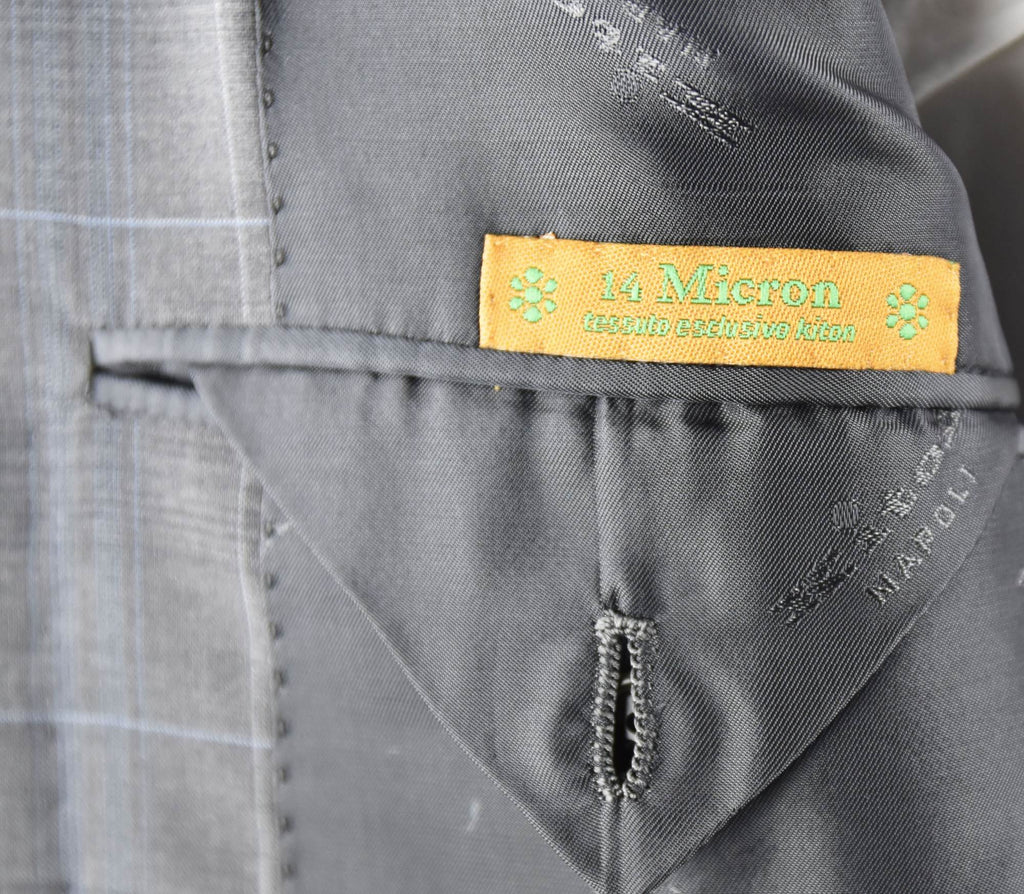 KITON Grey Wool 14 Micron Suit