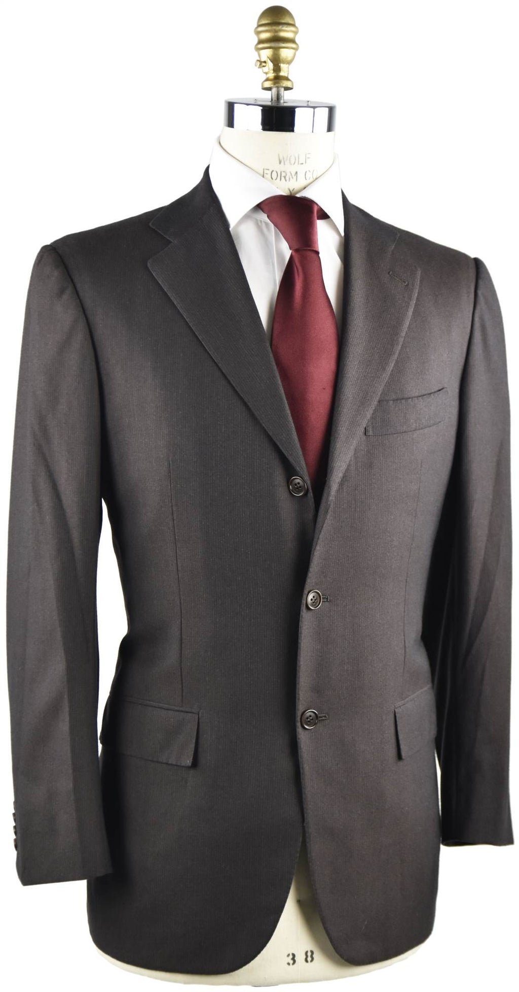 Kiton KITON Brown Wool 14 Micron Suit Brown 001