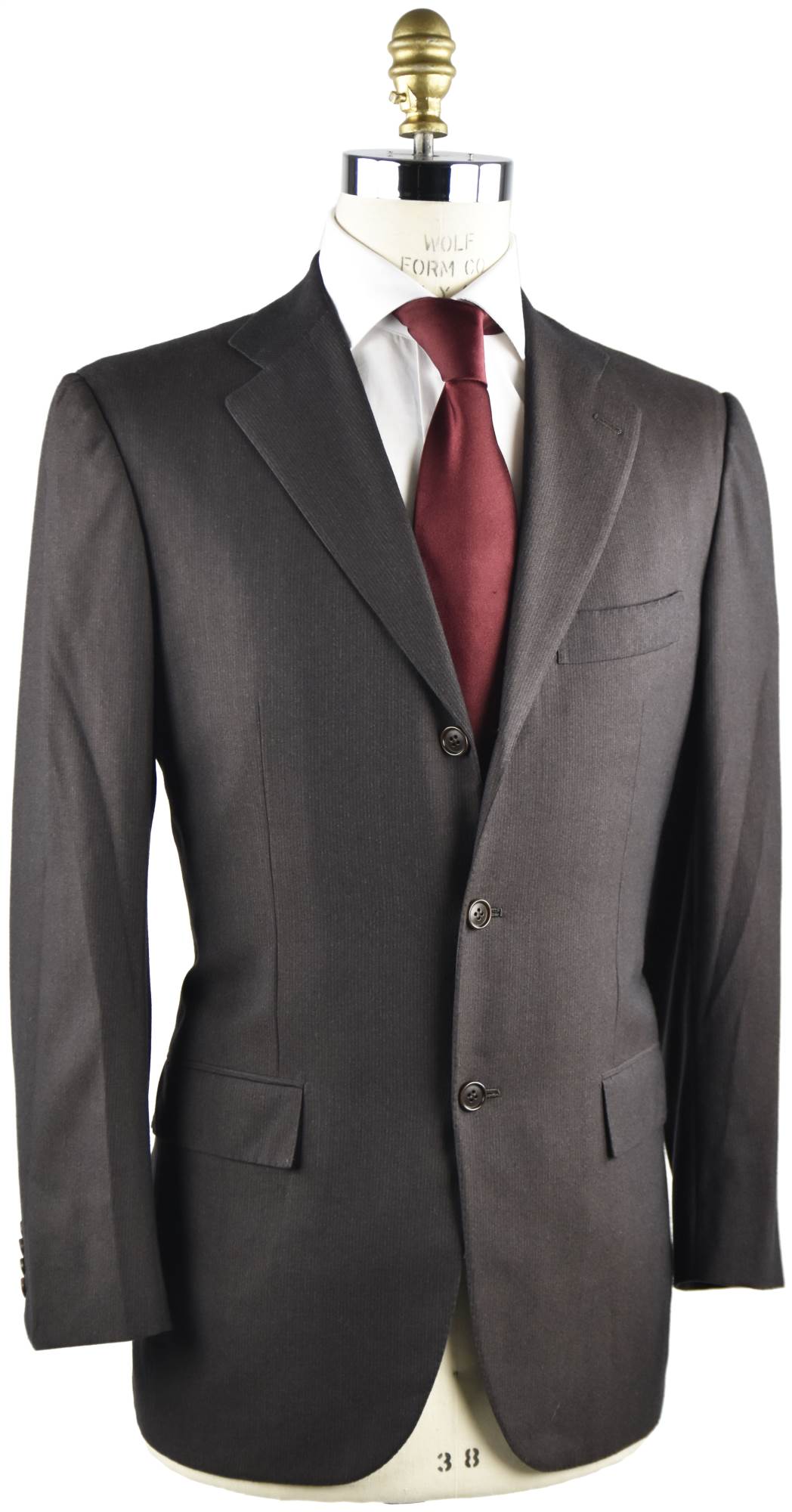 Kiton KITON Brown Wool 14 Micron Suit Brown 001