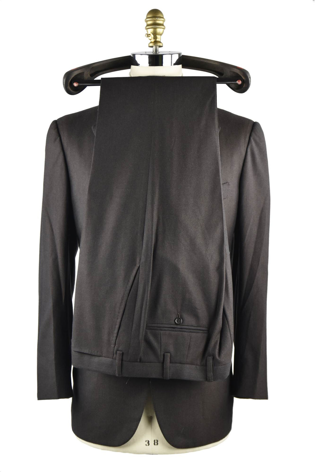 KITON Brown Wool 14 Micron Suit