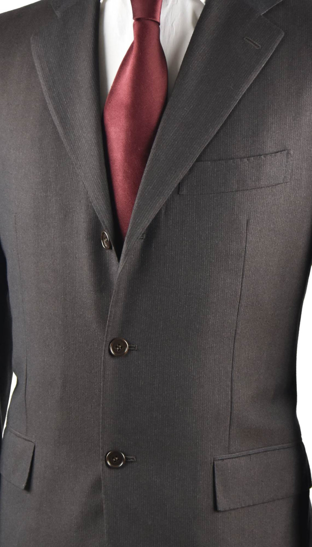 KITON Brown Wool 14 Micron Suit