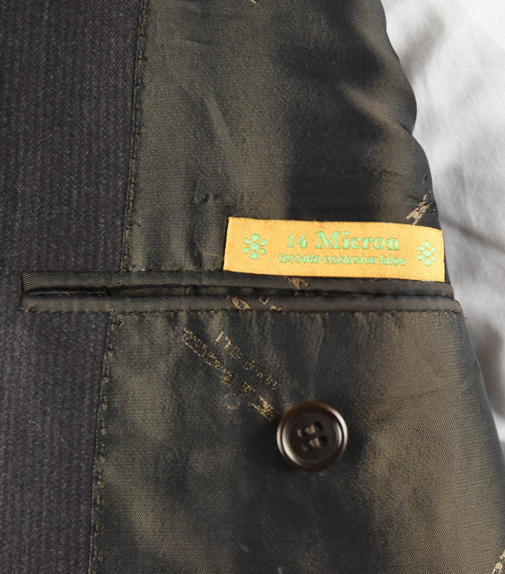 KITON Brown Wool 14 Micron Suit