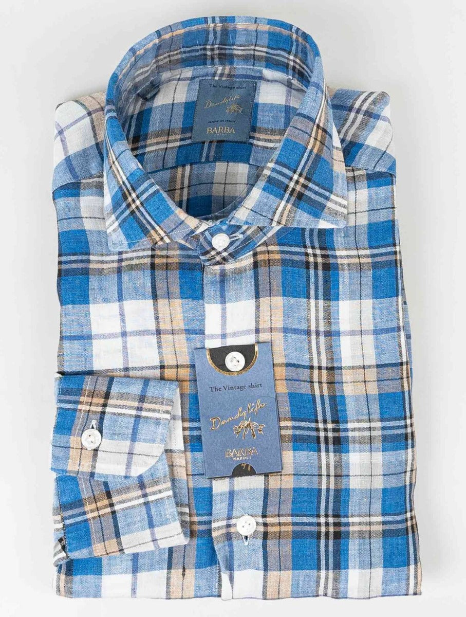 Barba Napoli Multicolor Linen Shirt