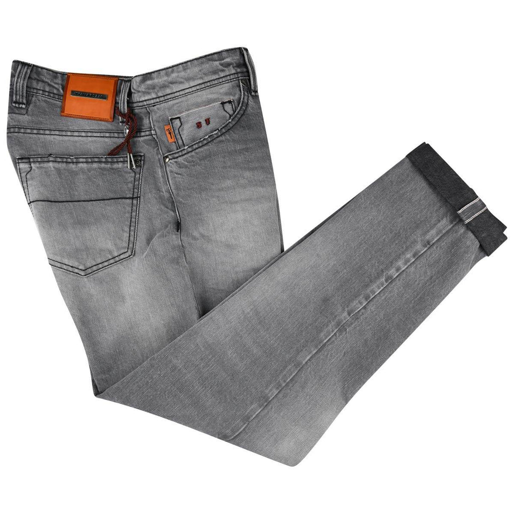 Sartoria Tramarossa Tramarossa Gray Cotton Jeans Gray 000