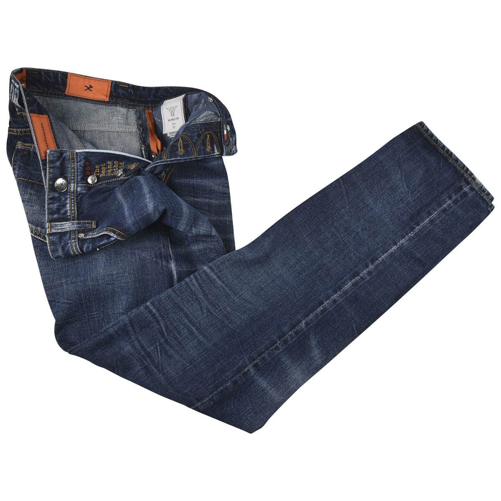 Sartoria Tramarossa Tramarossa  Blue Cotton Jeans Blue 001