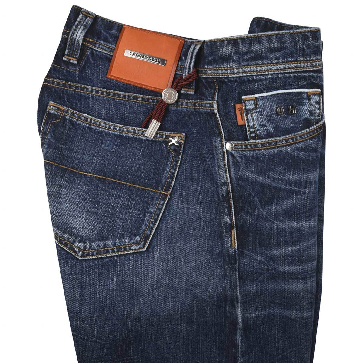 Tramarossa Blue Cotton Jeans