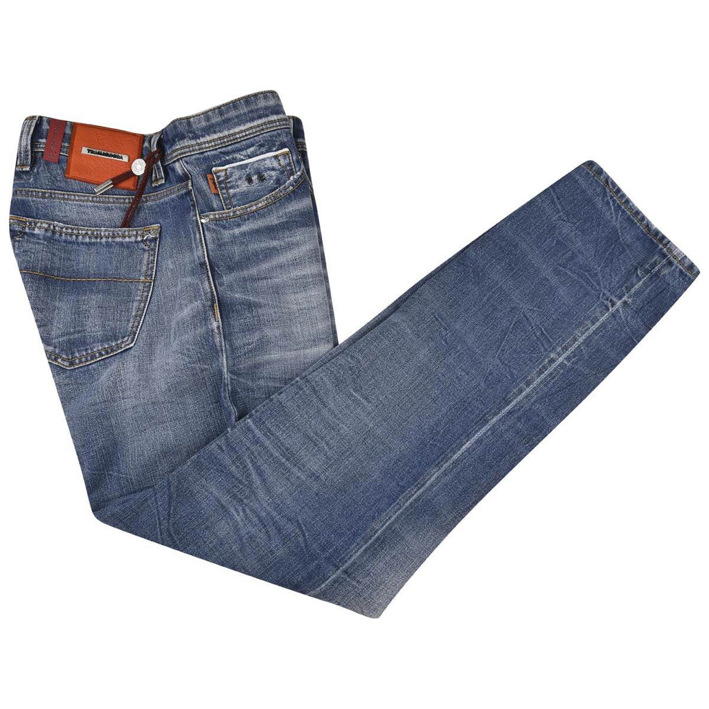 Sartoria Tramarossa Tramarossa Light Blue Cotton Jeans Light Blue 000