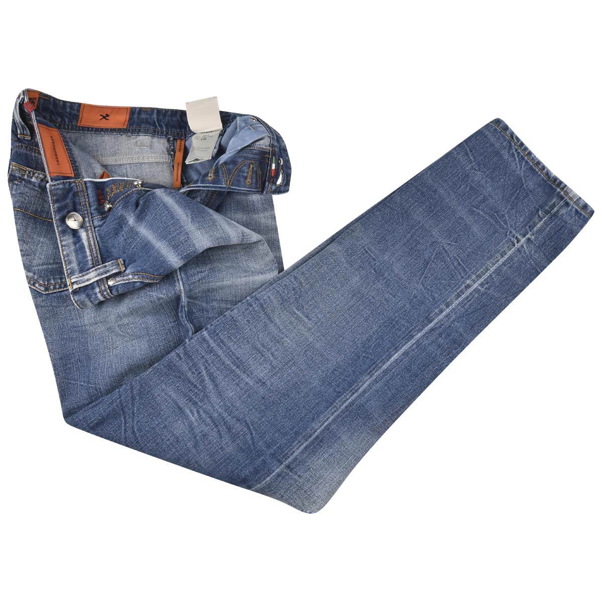 Sartoria Tramarossa Tramarossa Light Blue Cotton Jeans Light Blue 001