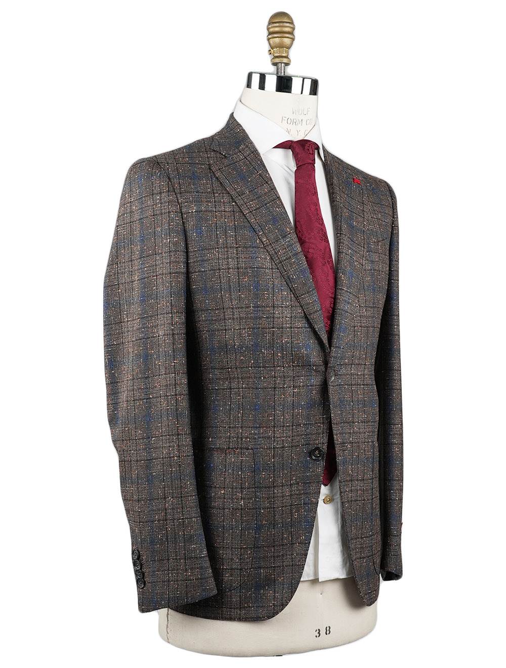 Isaia Isaia Multicolor Wool Pa Silk Linen Blazer Multicolor 001