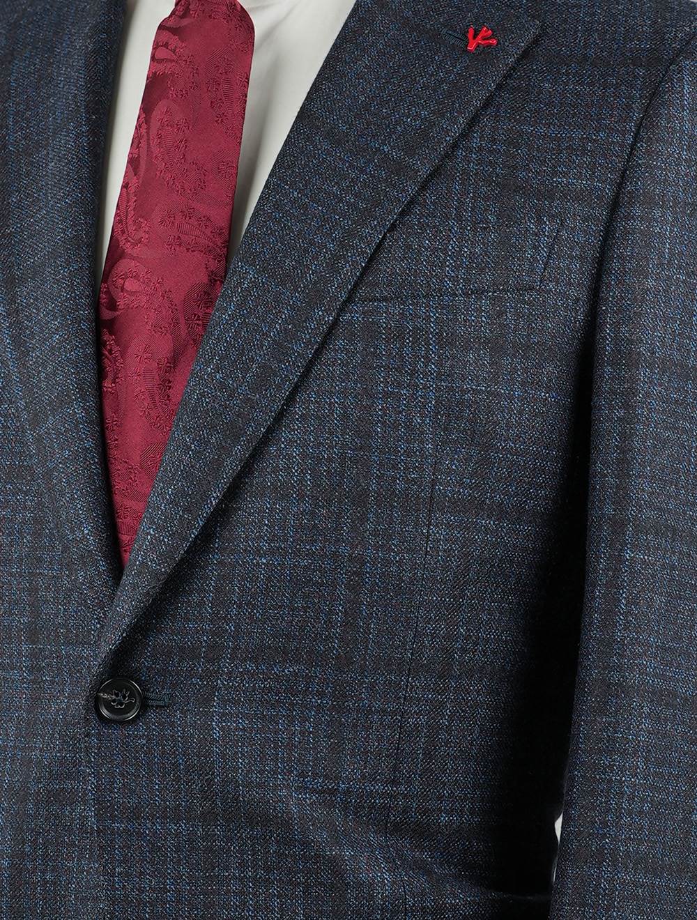 Isaia Multicolor Wool Silk Cashmere Blazer