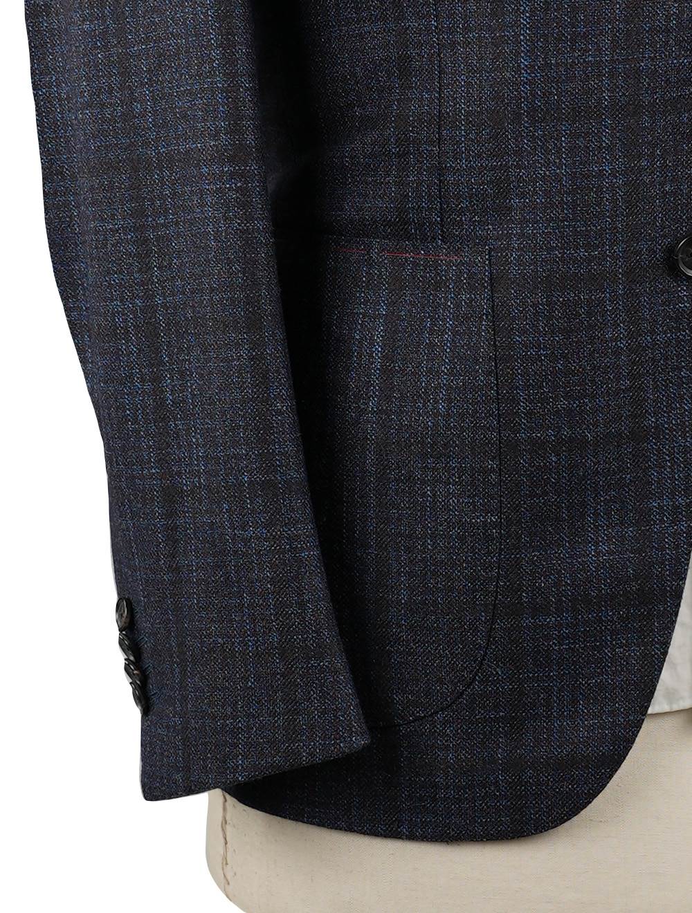 Isaia Multicolor Wool Silk Cashmere Blazer