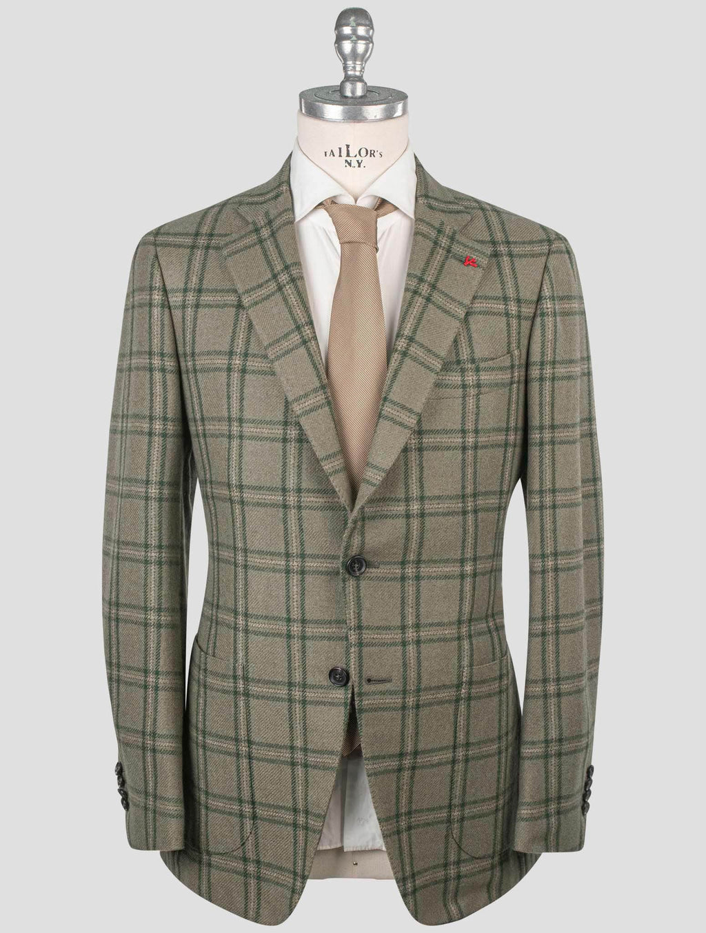 Isaia Green Cashmere Blazer