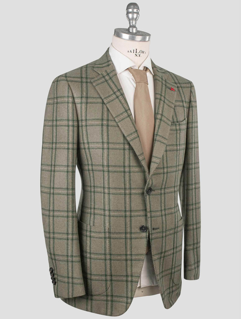 Isaia Isaia Green Cashmere Blazer Green 001