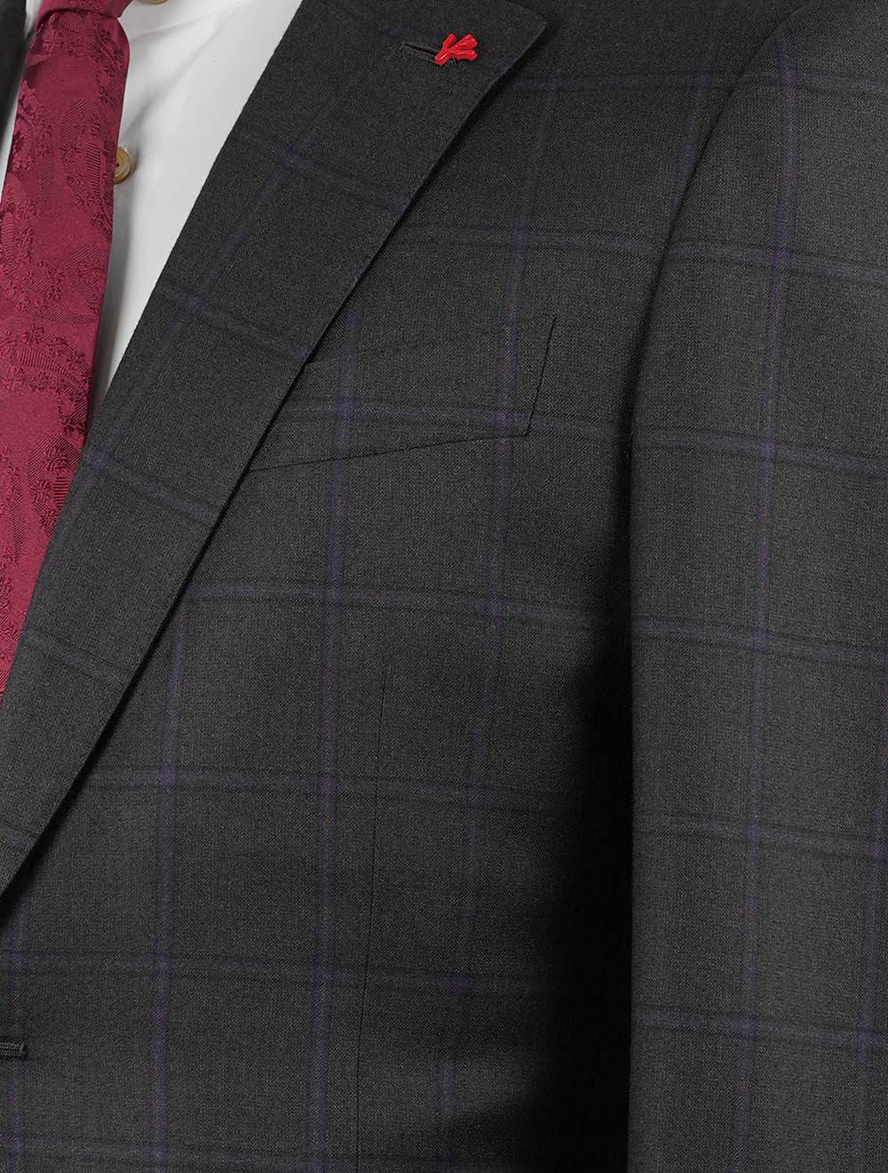 Isaia Multicolor Wool Suit