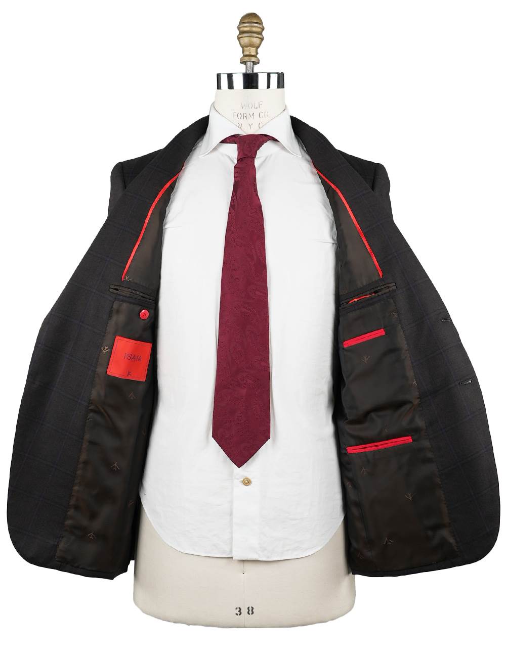 Isaia Multicolor Wool Suit