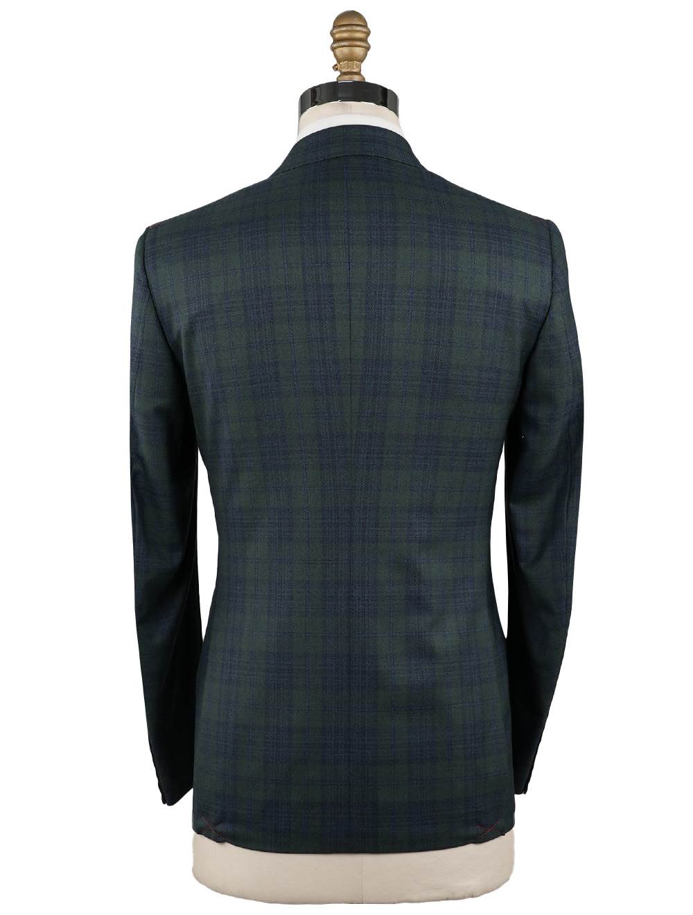 Isaia Blue Green Wool Blazer