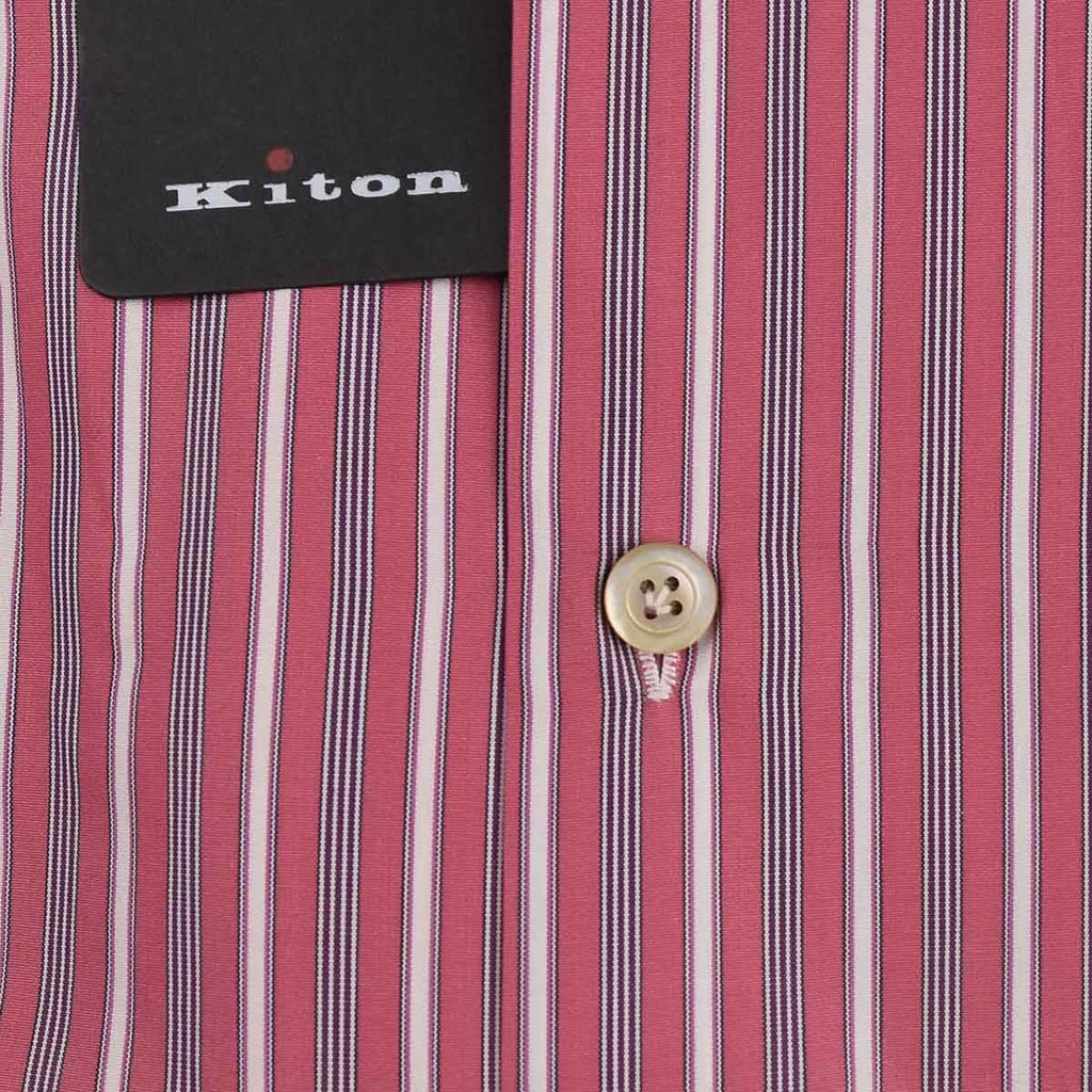 Kiton Multicolor Cotton Shirt