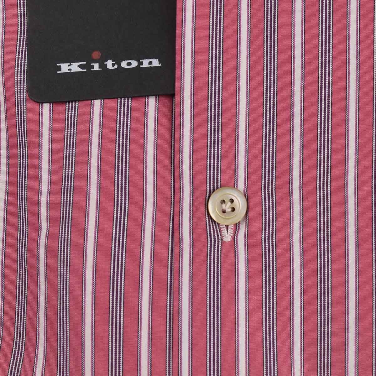 Kiton Multicolor Cotton Shirt
