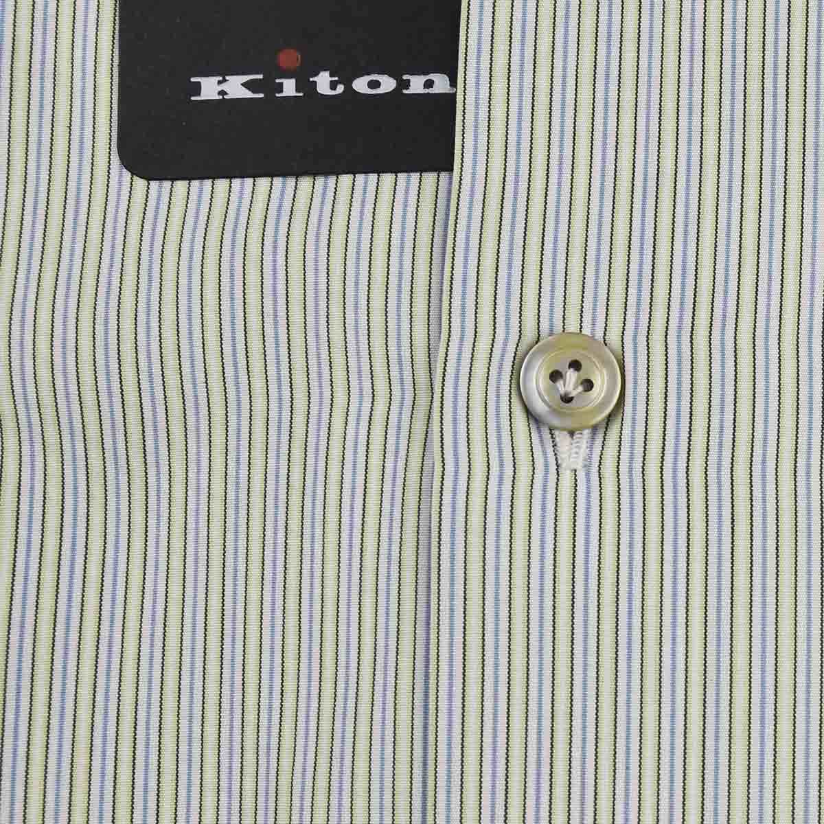 Kiton Multicolor Cotton Shirt