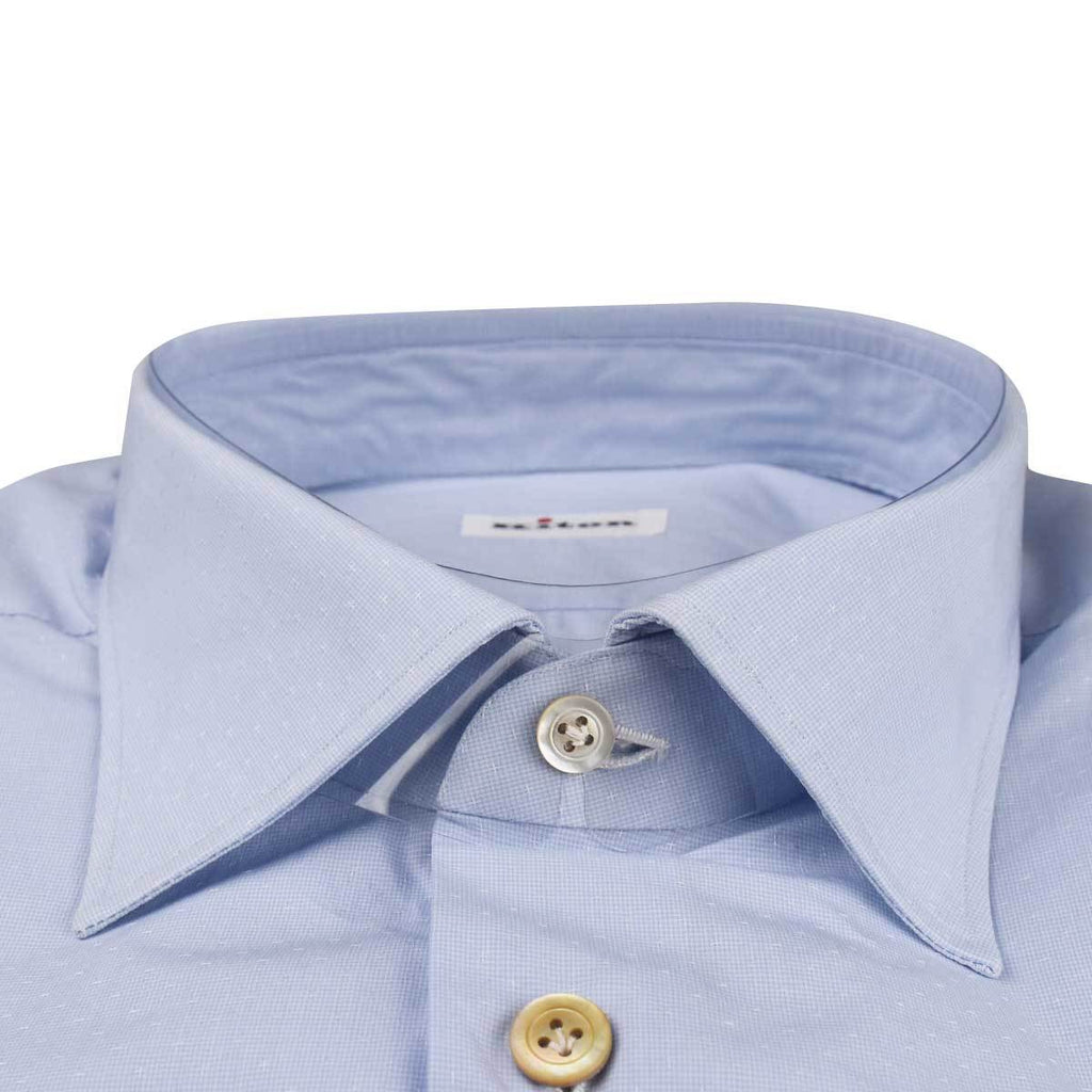 Kiton Kiton Light blue Cotton Shirt Light blue 001