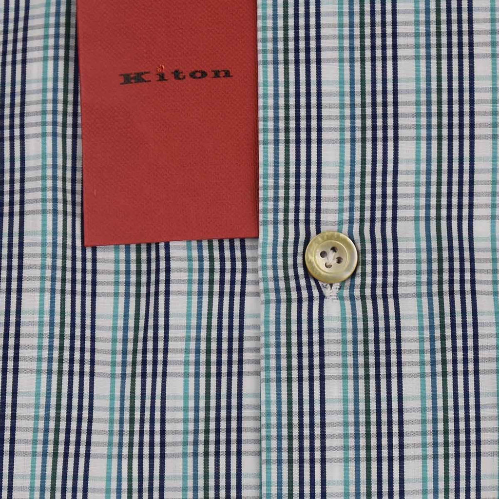 Kiton Multicolor Cotton Shirt