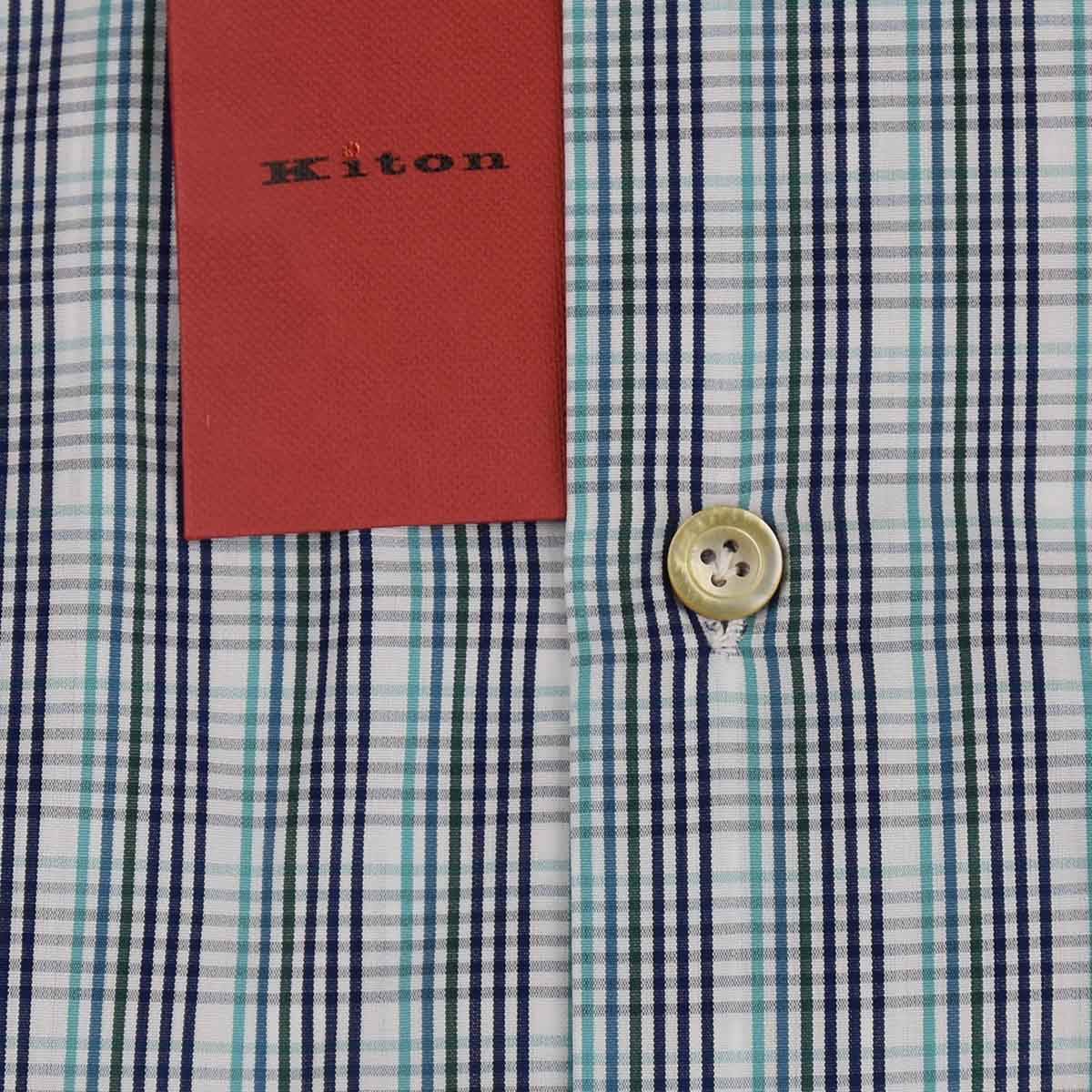 Kiton Multicolor Cotton Shirt