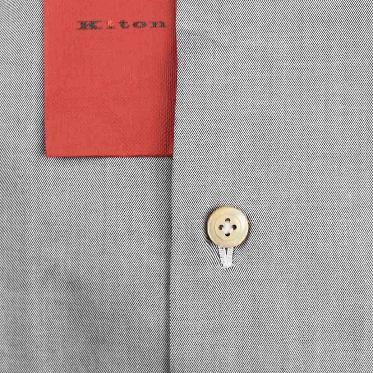 Kiton Gray Cotton Shirt