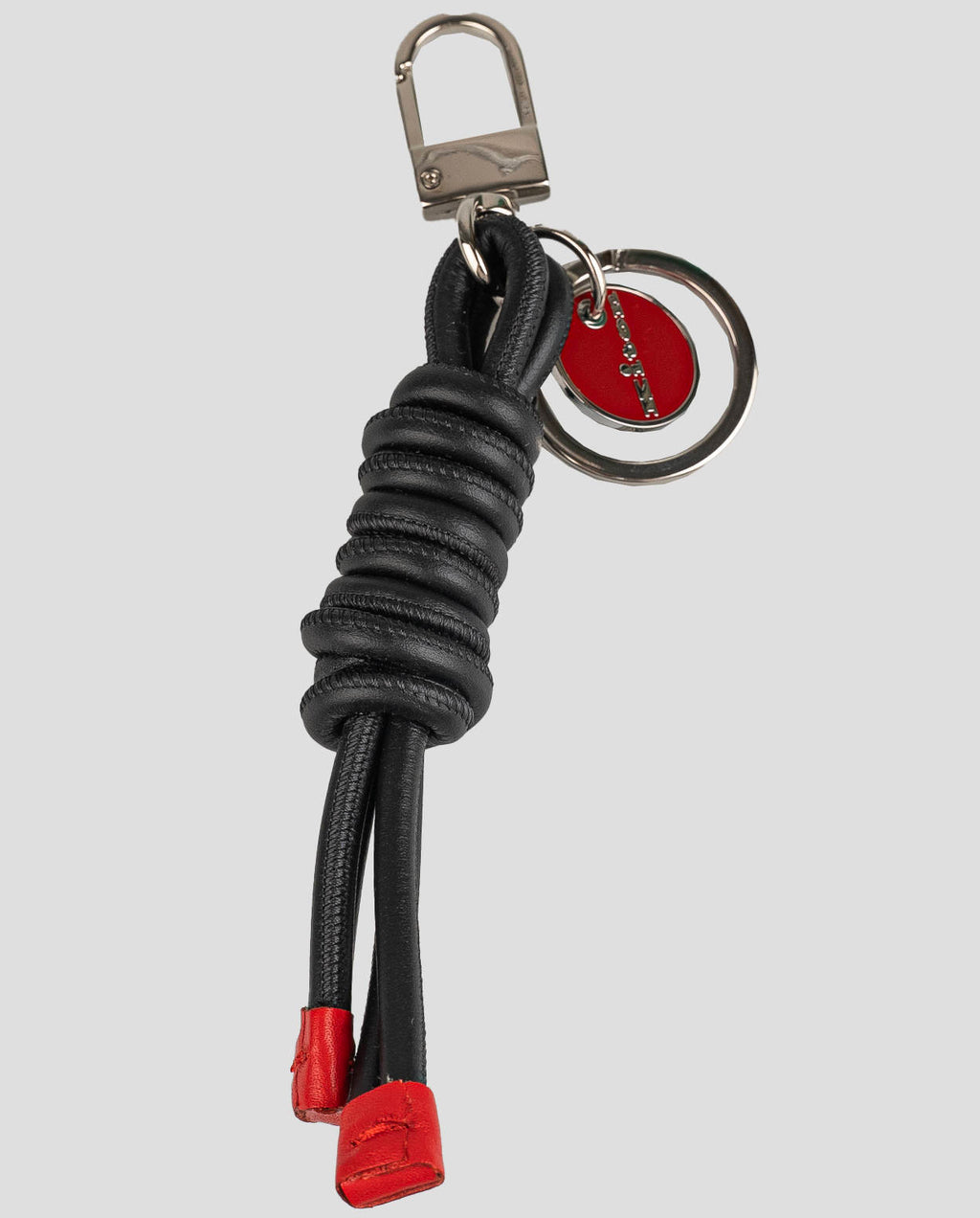 Kiton Black Leather Keychain 1