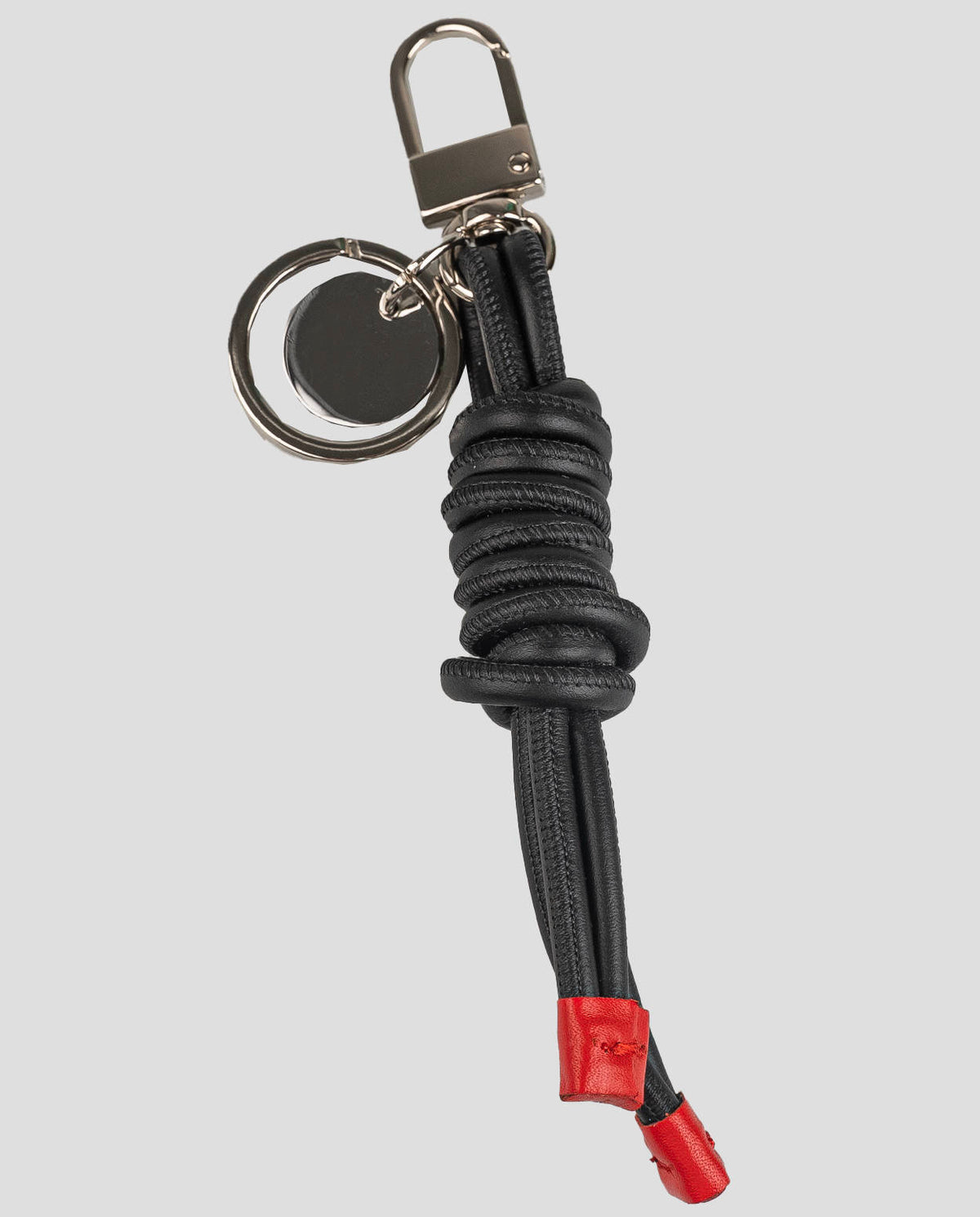 Kiton Black Leather Keychain 2