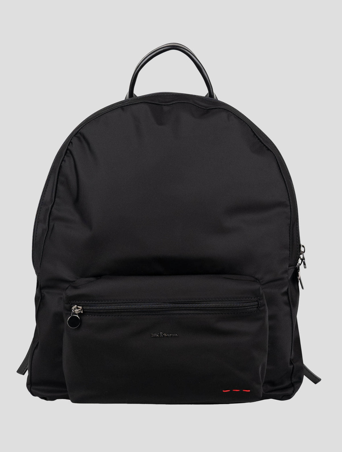 Kiton Black Pa Pc Leather Backpack 1