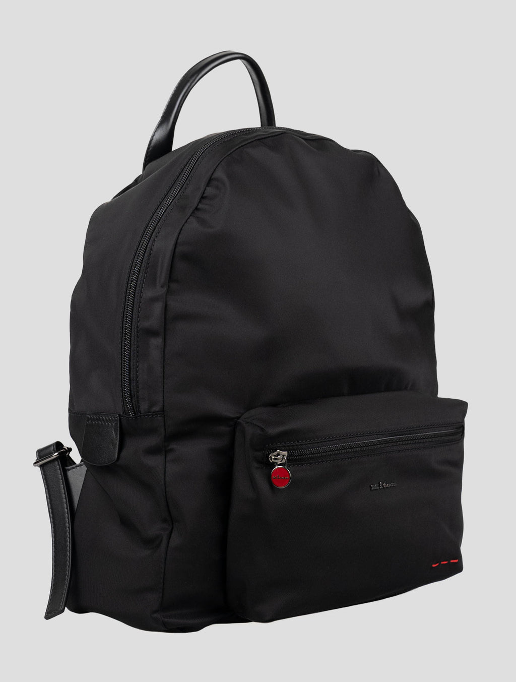 Kiton Black Pa Pc Leather Backpack 2