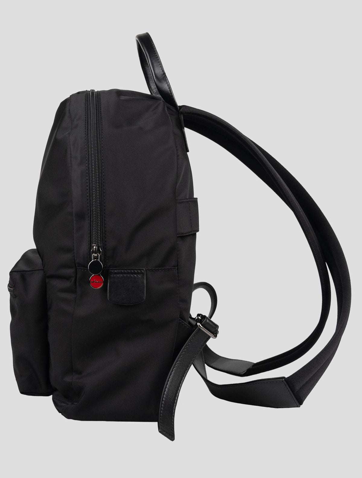 Kiton Black Pa Pc Leather Backpack 3