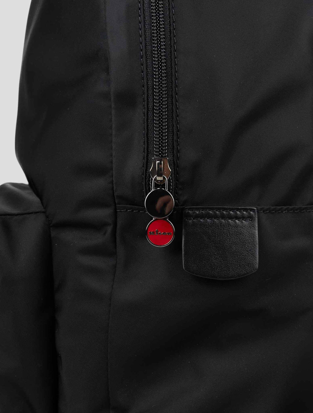 Kiton Black Pa Pc Leather Backpack 4