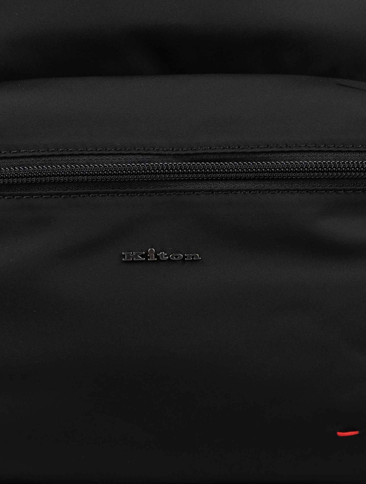 Kiton Black Pa Pc Leather Backpack 6