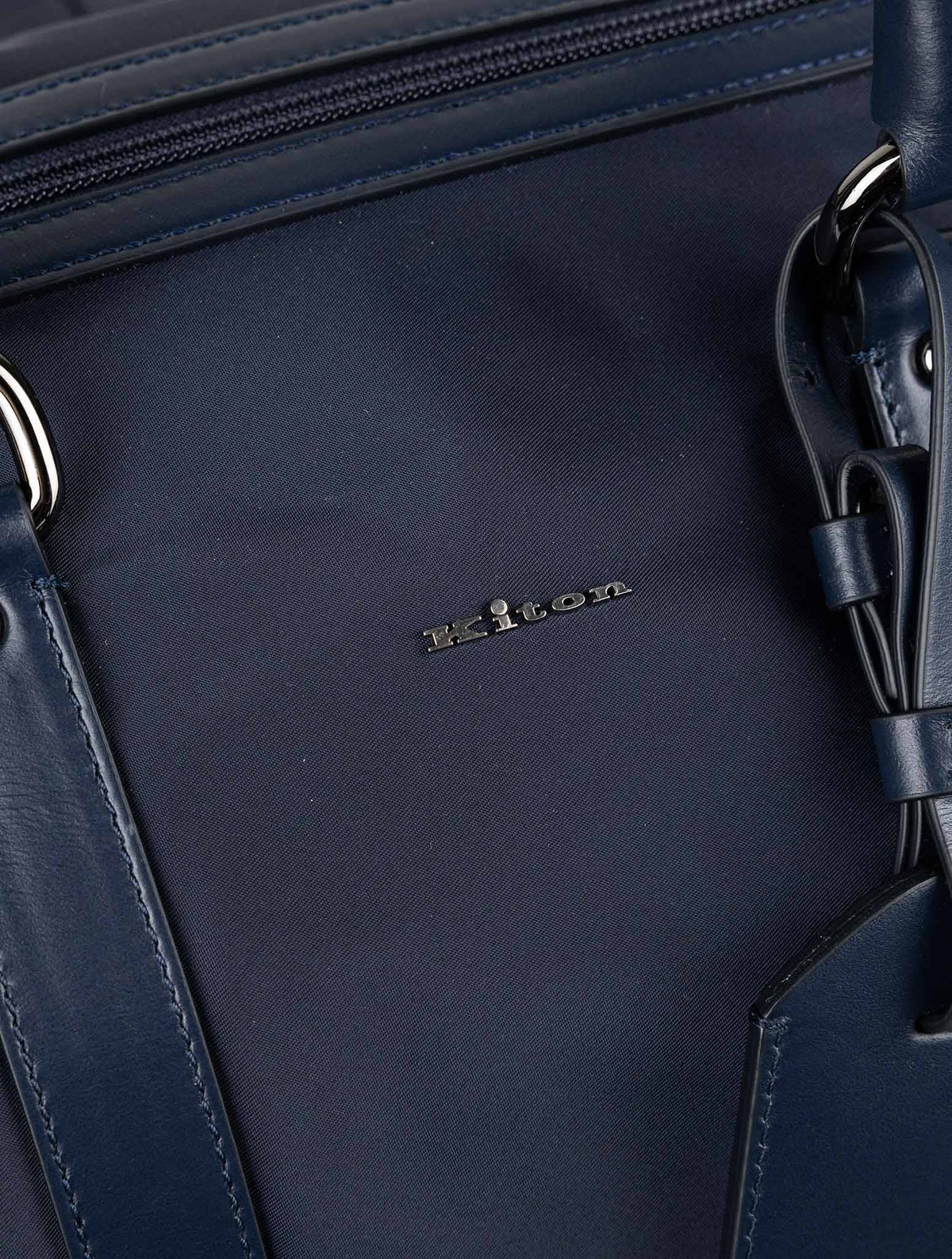 Kiton Blue Pa Pc Leather Travelbag 7