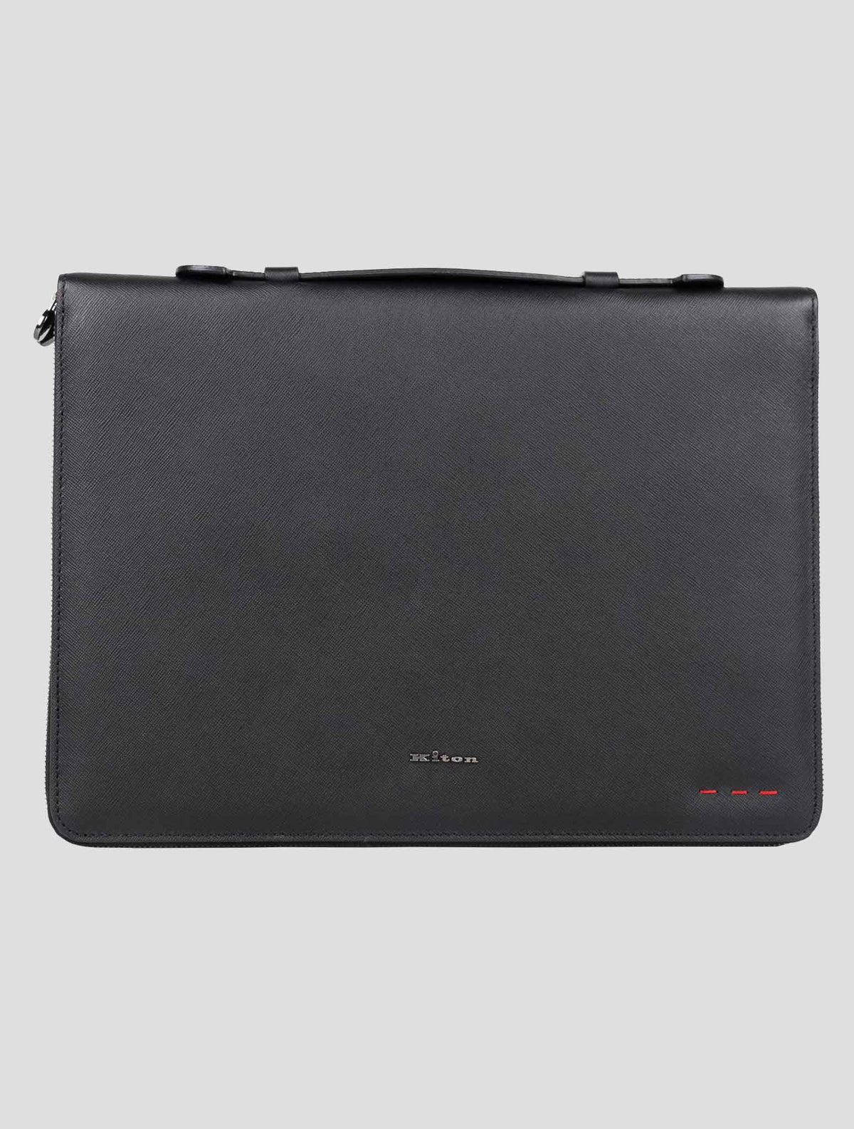 Kiton Black Leather Document Holder 1