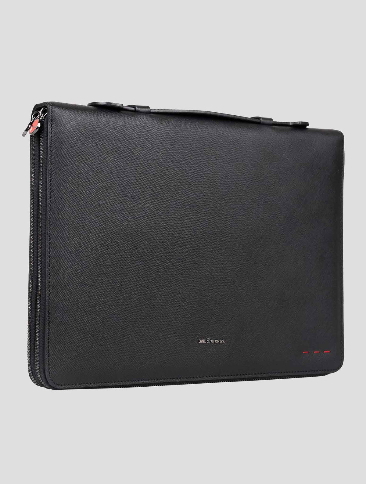 Kiton Black Leather Document Holder 2