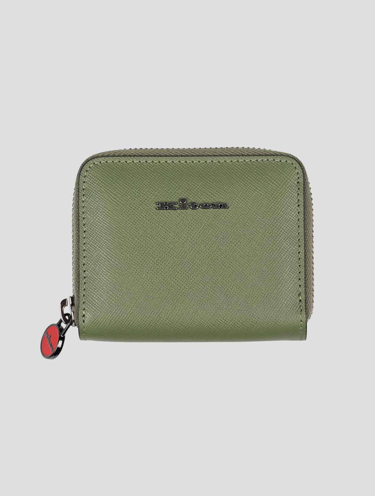 Kiton Green Leather Coin Holder 1