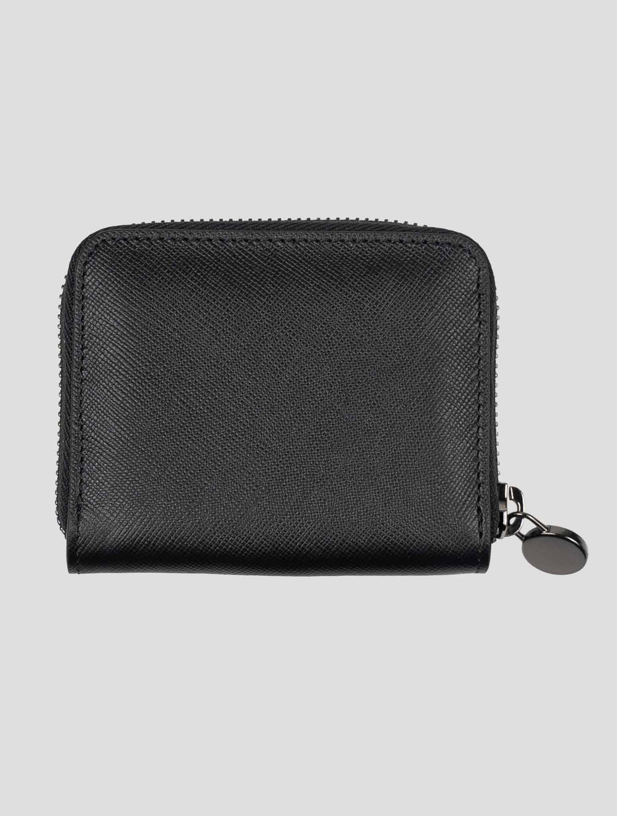 Kiton Black Leather Coin Holder 2