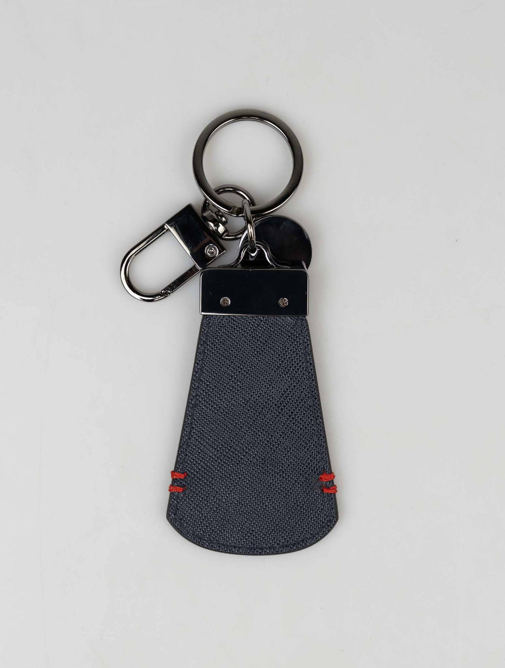 Kiton Dark Blue Leather Keychain 2