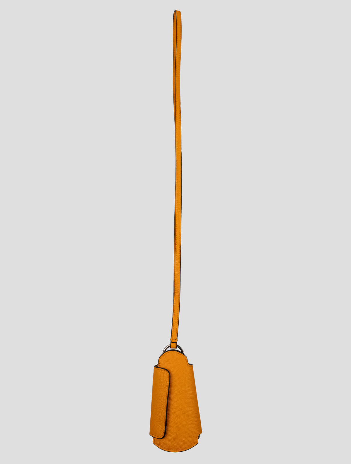 Kiton Orange Leather Keychain 2