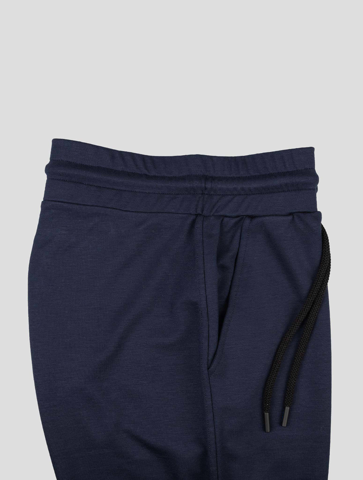 KNT Kiton Dark Blue Viscose Ea Short Pants 4