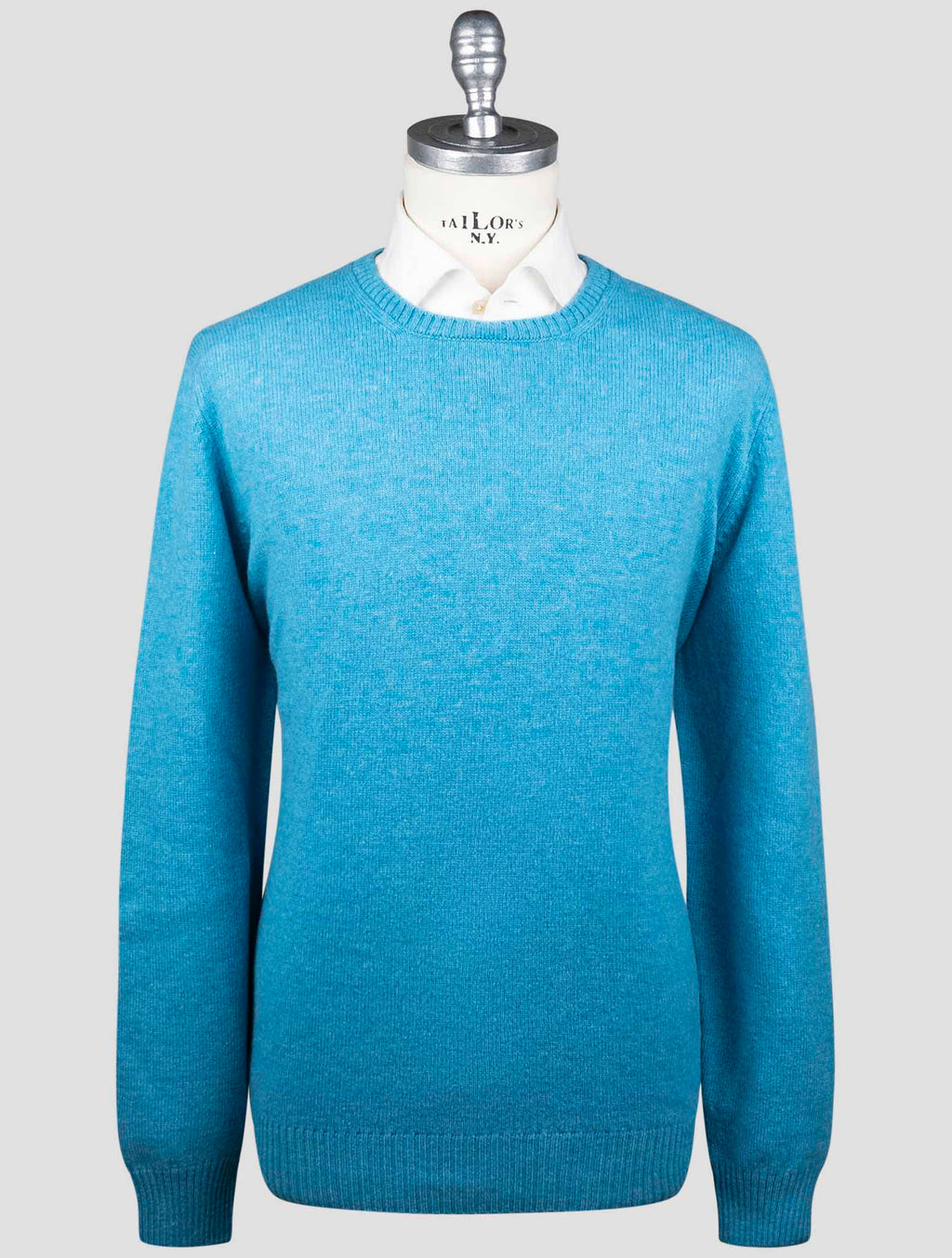 Gran Sasso Gran Sasso Ligth Blue Virgin Wool Sweater Crewneck Light Blue 000